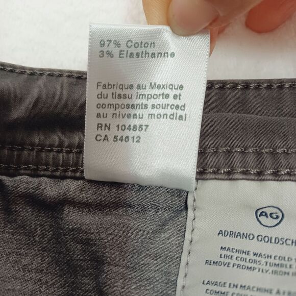 AG Adriano Goldschmied The Graduate Tailored Leg Men's Jeans W38 L32 Grey Color - Picture 7 of 15